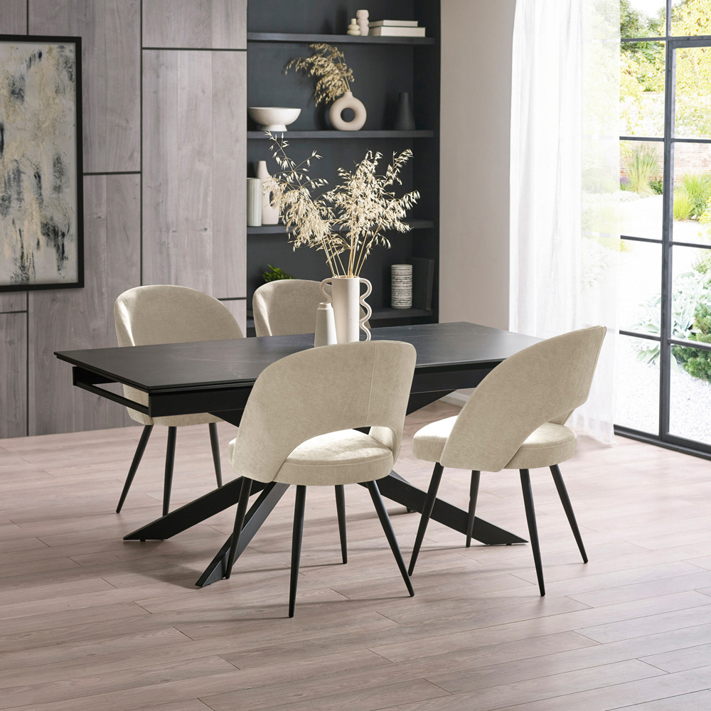 Julian Bowen Ella Set of 2 Calico Dining Chairs Image 9