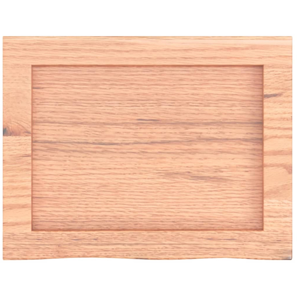 vidaXL 30 x 40cm Light Brown Oak Wood Wall Shelf Image 4