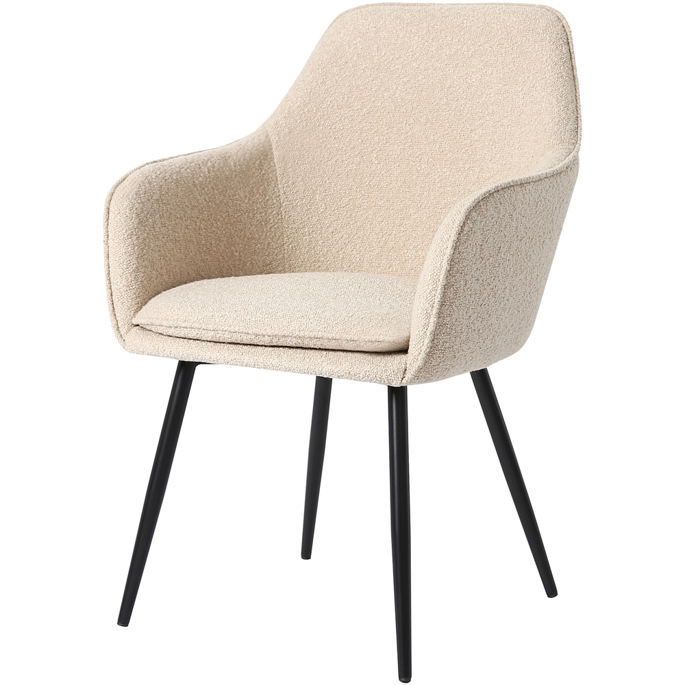 Muse Beige Boucle Accent Chair Image 4