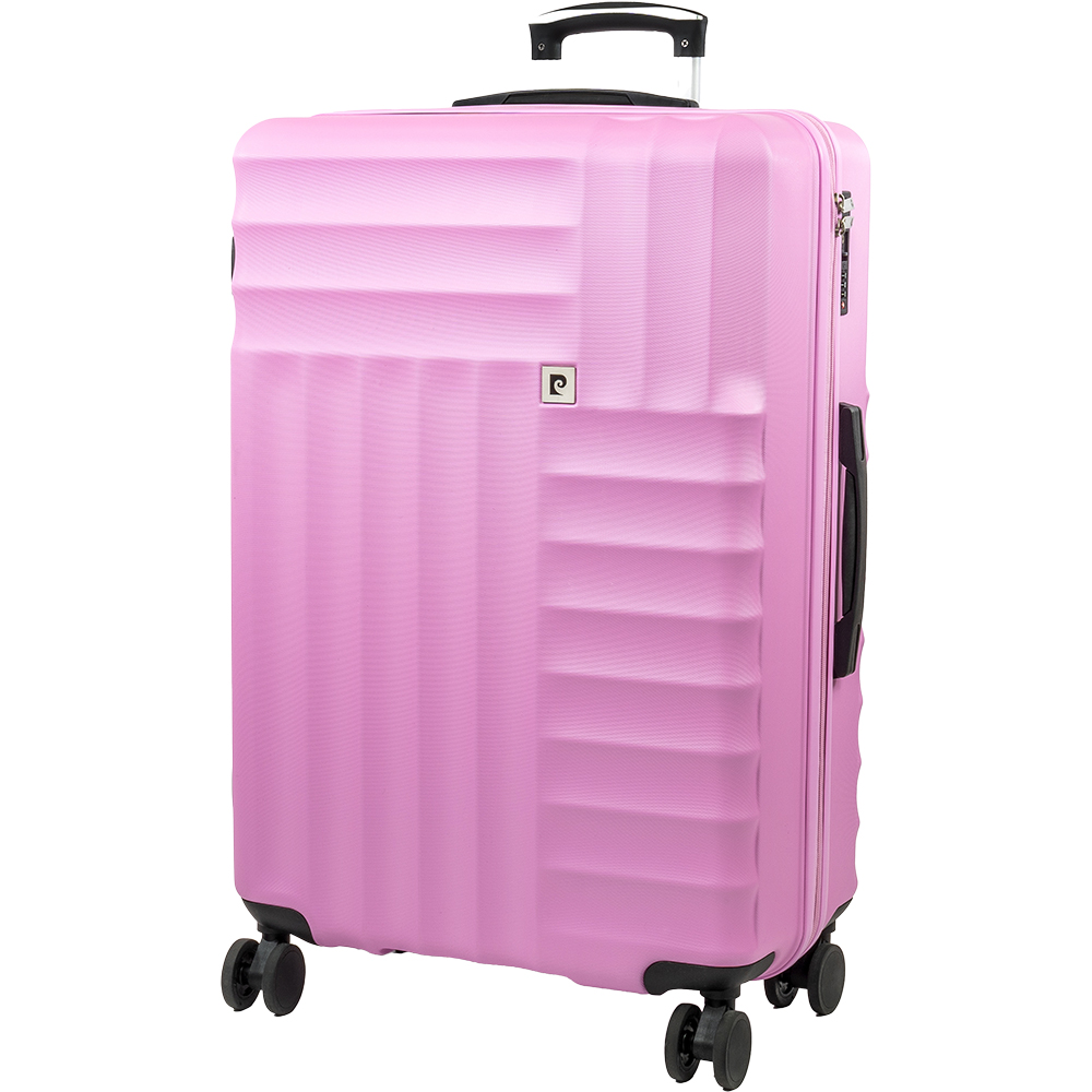 Pierre Cardin Large Pink Trolley Suitcase Image 1