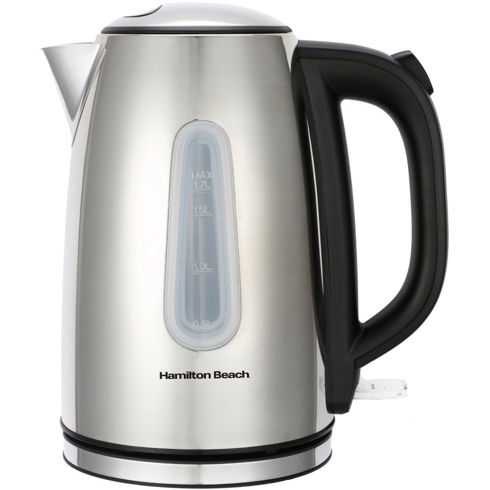 Hamilton Beach HB01402P Rise Polished Stainless Steel 1.7L Kettle Image 1