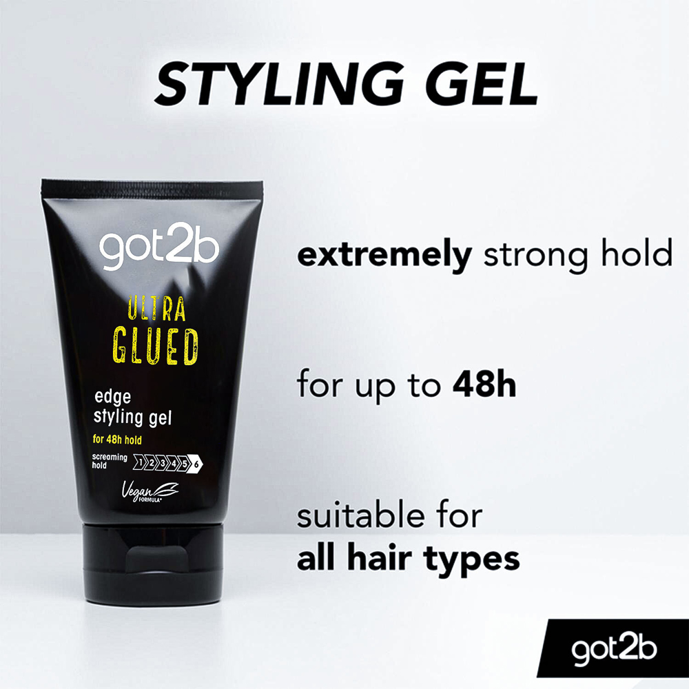 Got2b Ultra Glued Styling Gel For Expert Edges Control 150ml 6 Pack Image 3