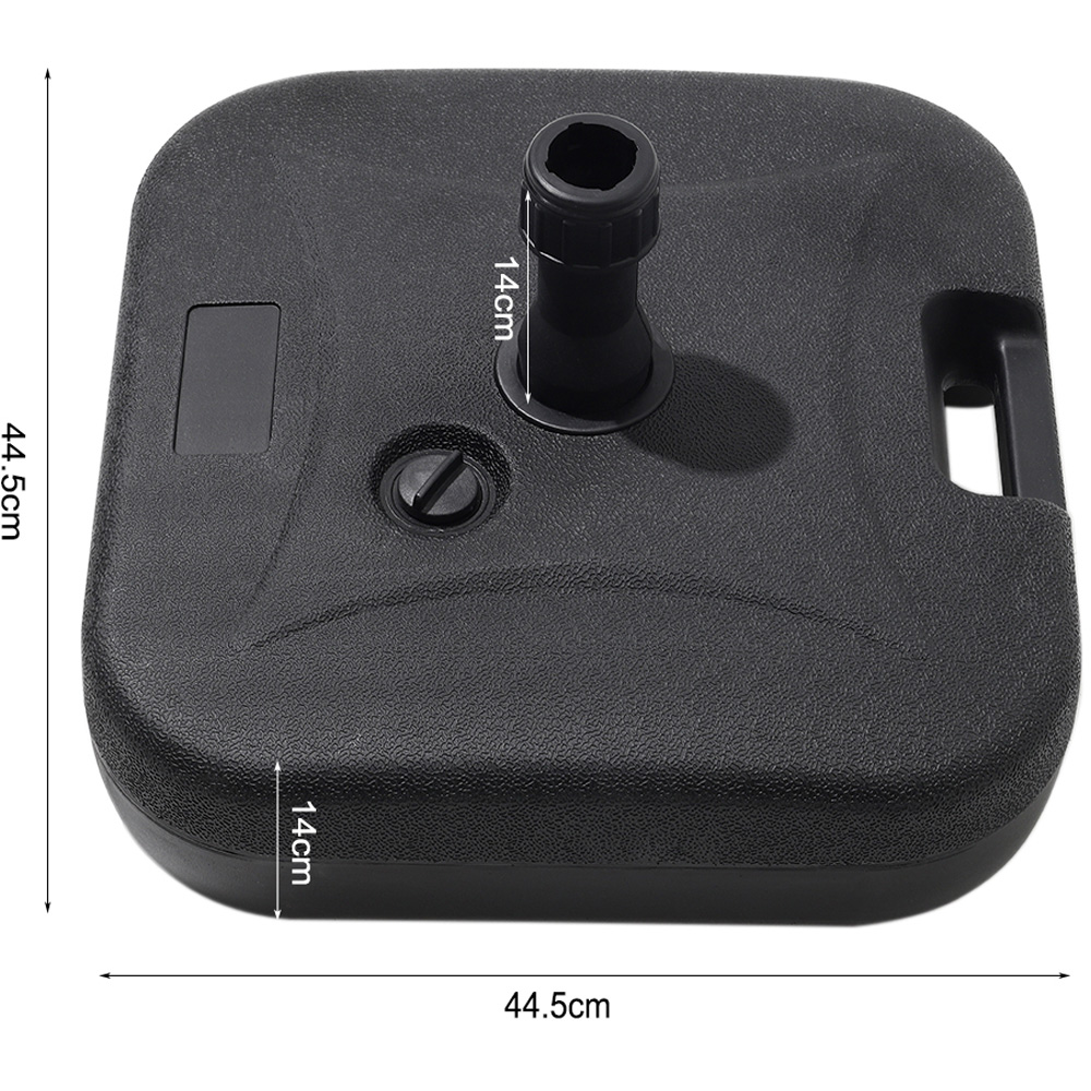 Living and Home Light Grey Round Crank Tilt Parasol with Plastic Fillable Base 3m Image 7