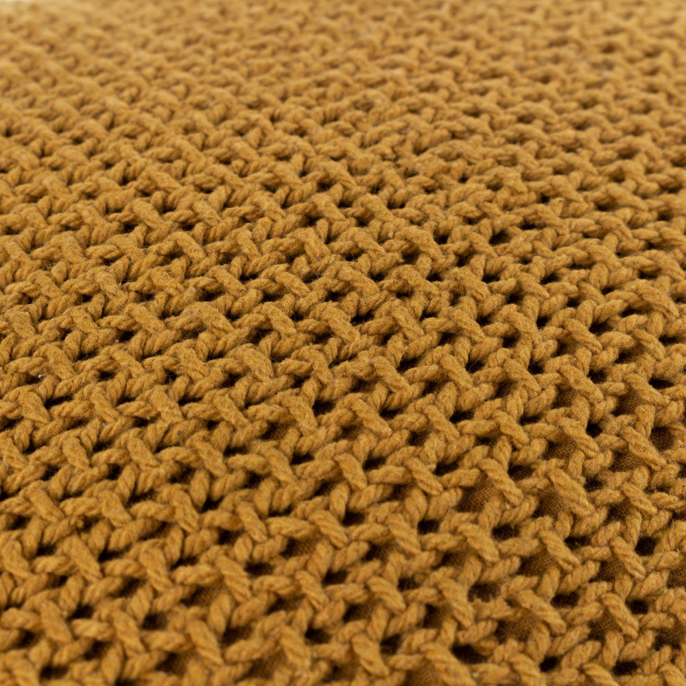 Yard Nimble Honey Knitted Cushion Image 5