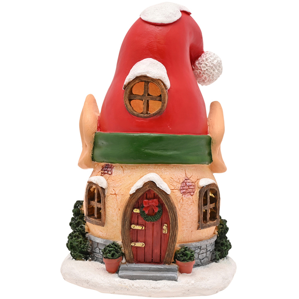 The Seasonal Gift Co. Santa and Friends Elf House LED Christmas Decoration 15cm Image 1