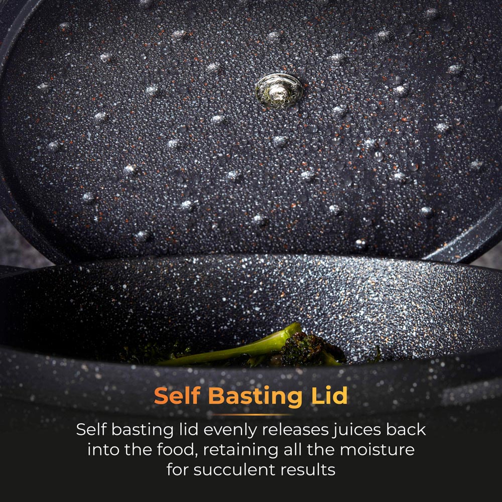 Tower 20cm Cast Aluminium Non-Stick Casserole Dish with Lid Image 5