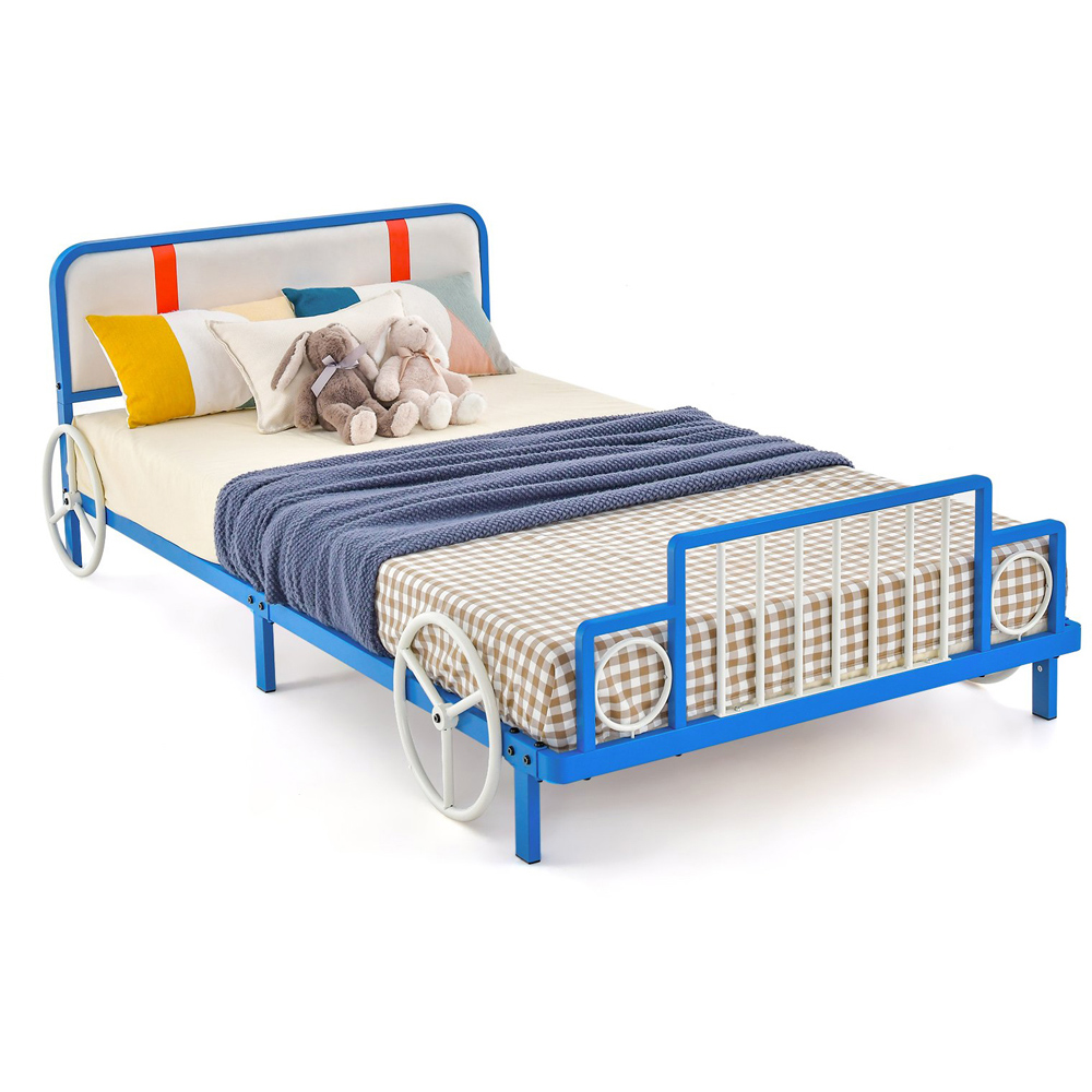 Costway Single Car Shaped Bed Frame Image 3