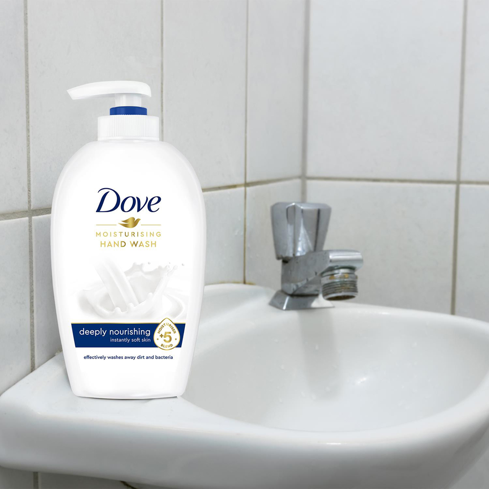 Dove Moisturising Deeply Nourishing Soft Skin Liquid Hand Wash 250ml 24 Pack Image 4