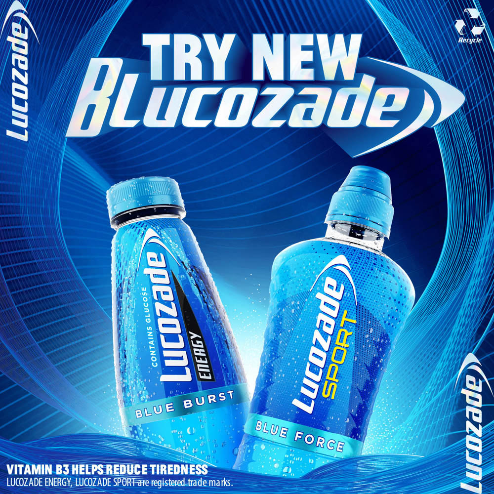 Lucozade Sport Drink Blue Force 4x500ml Image 2