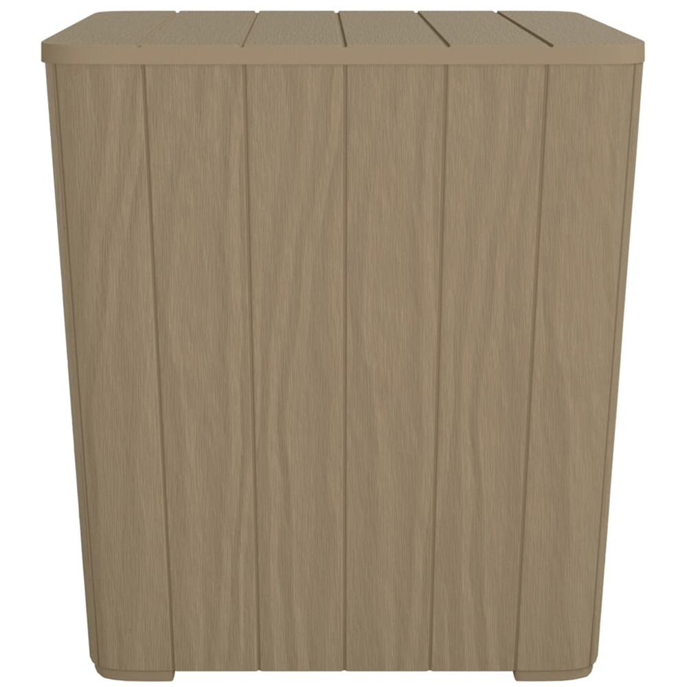 vidaXL Brown Garden Side Table with Storage and Removable Lid Image 2