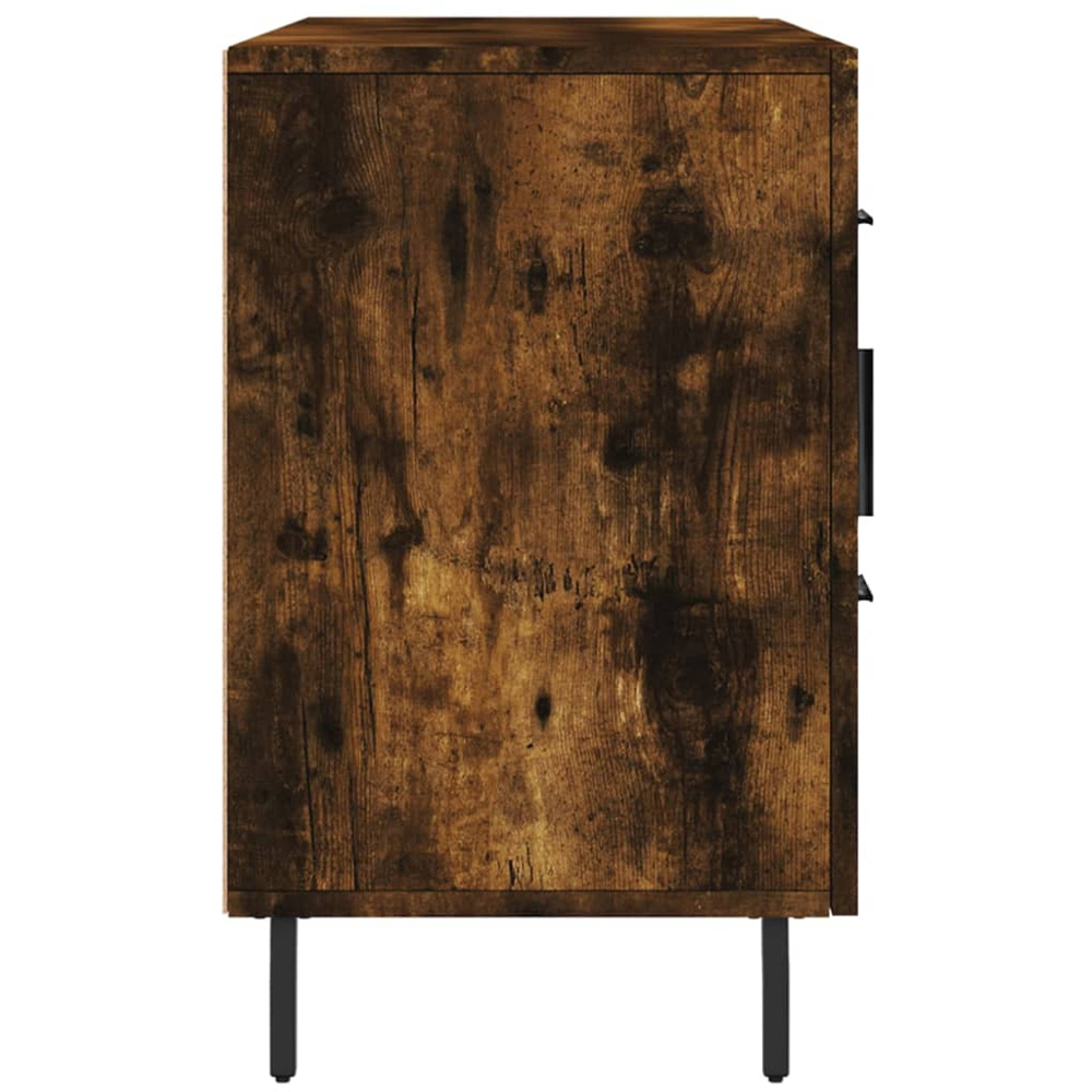 vidaXL 2 Door 2 Drawer Smoked Oak Sideboard Image 3