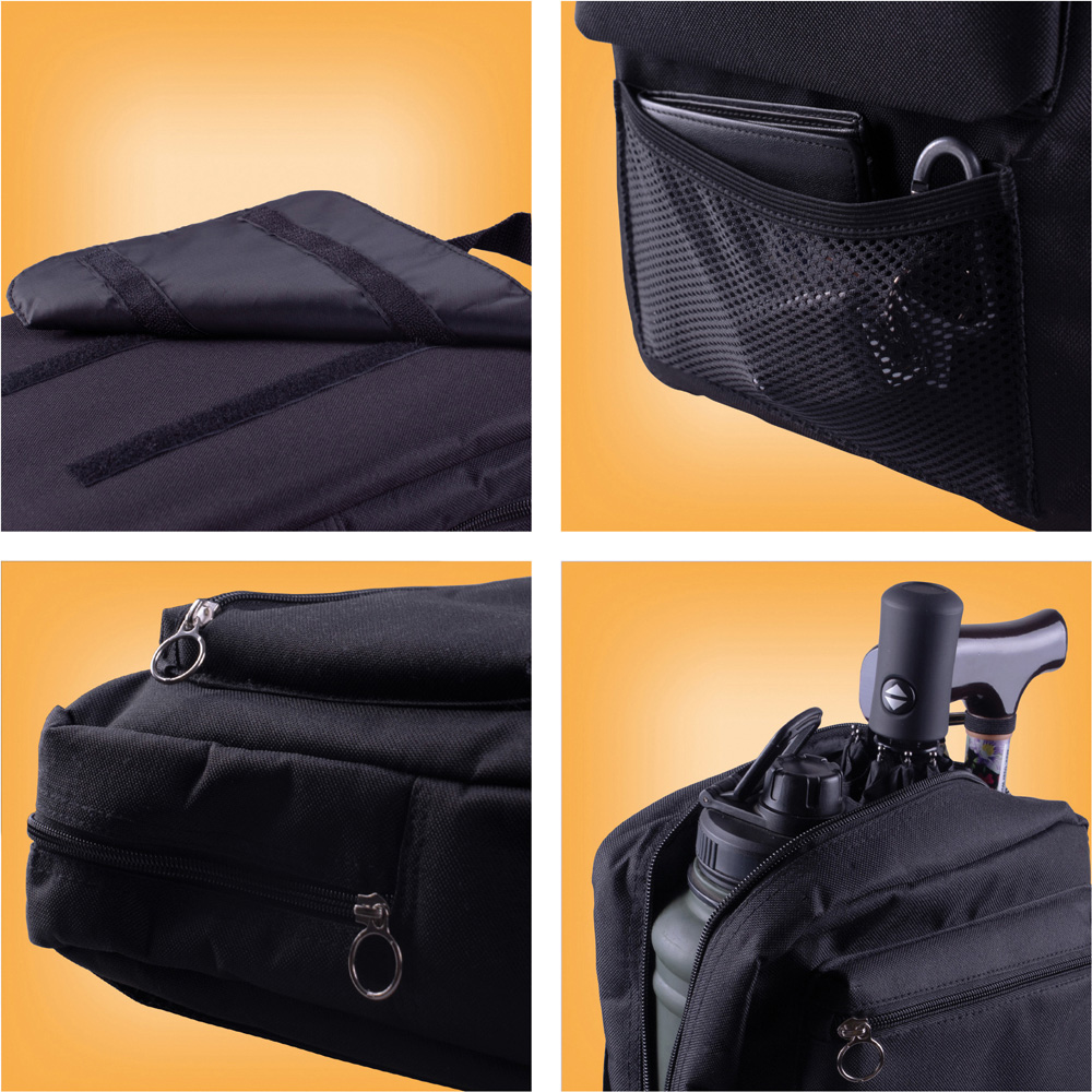Aidapt Black Mobility Scooter Pannier Bag Image 3