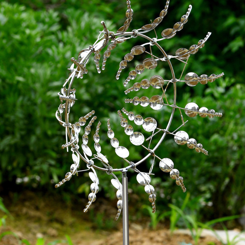 Living and Home Metal Magical Kinetic Windmill Spinner Image 6
