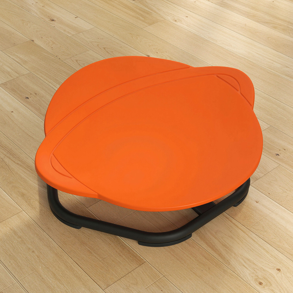 Tommy Toys Orange Kids Planet Shaped Swivel Sensory Spinning Chair Image 3