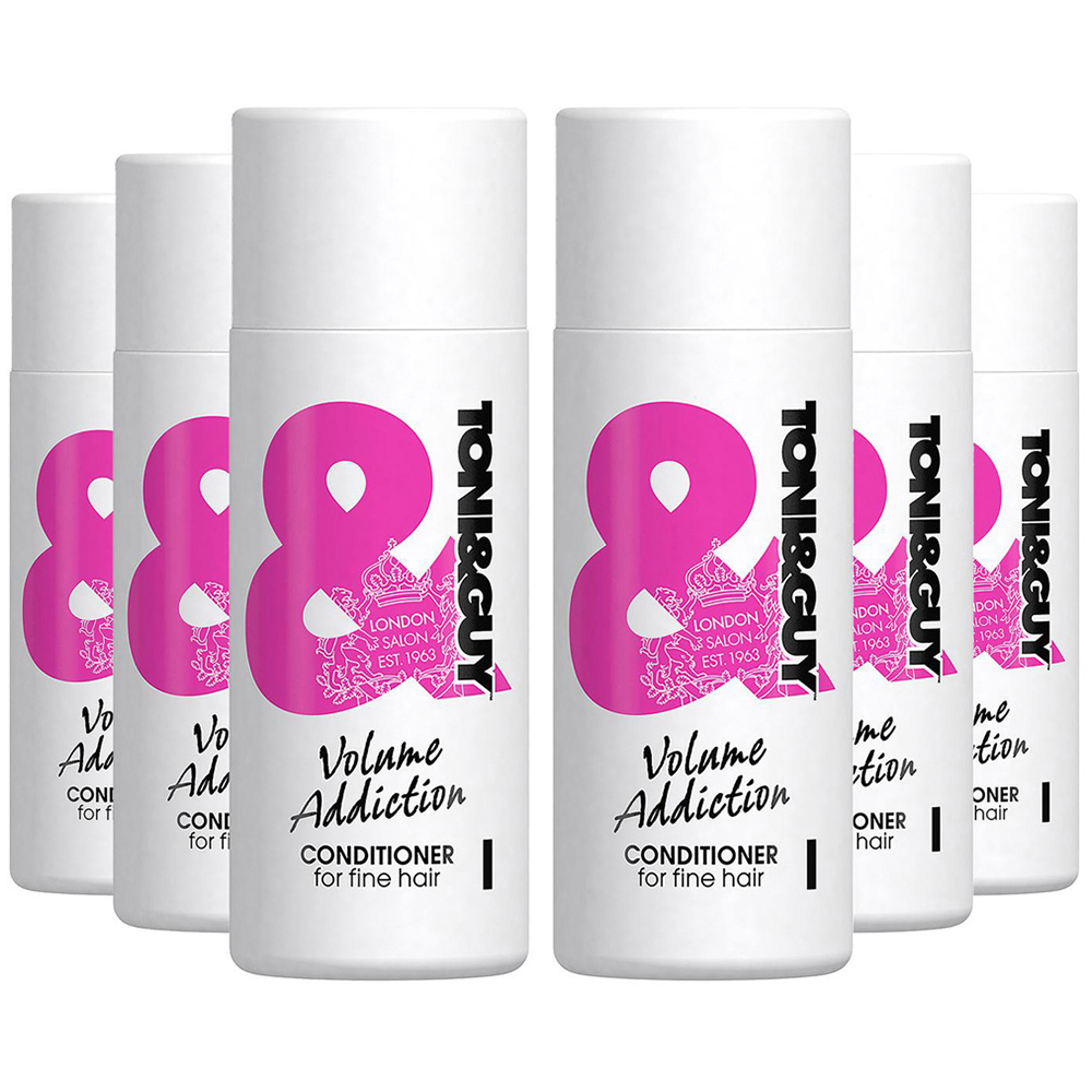 Toni & Guy Volume Addiction Conditioner 50ml 6 Pack Image 1