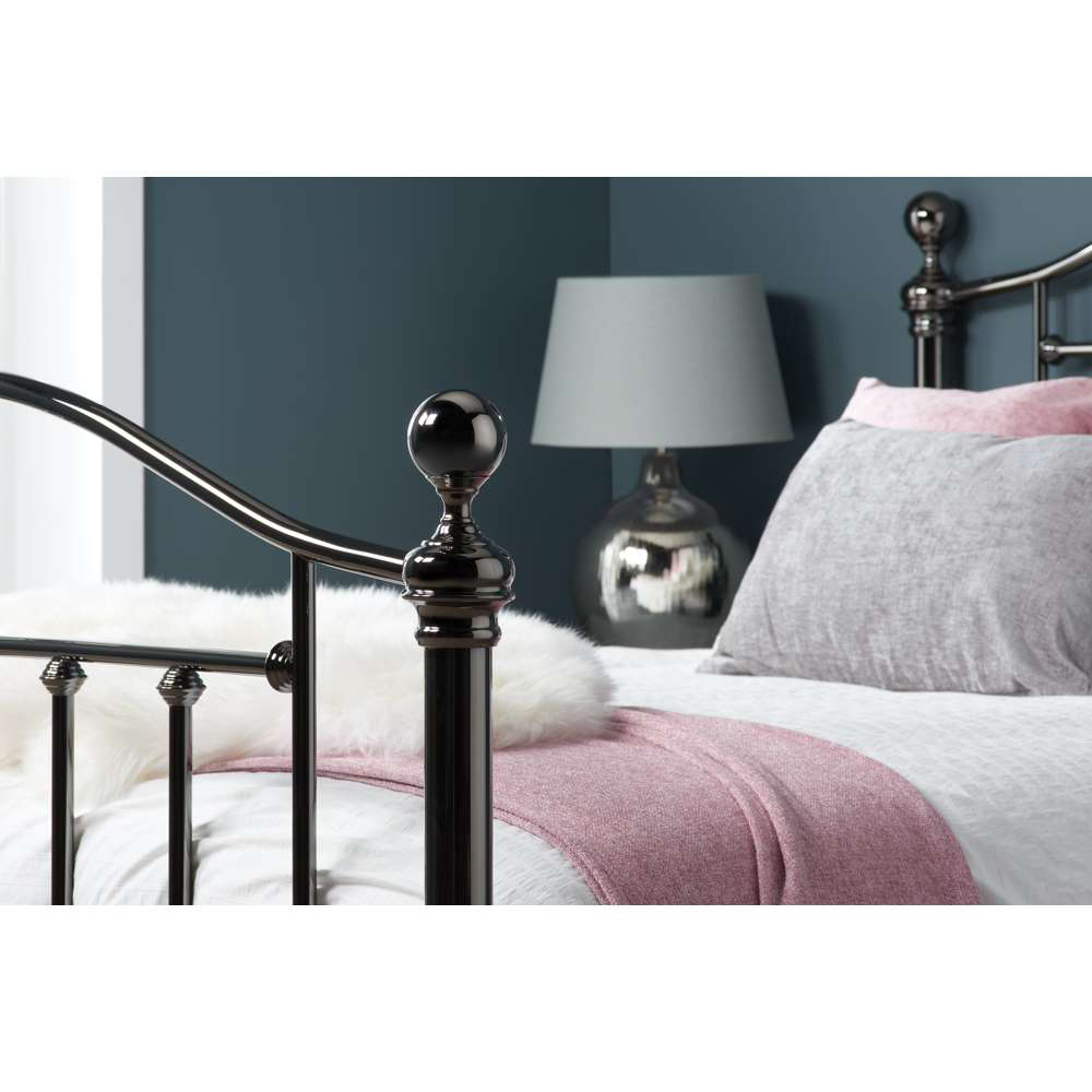 Victoria Double Black Bed Frame Image 4