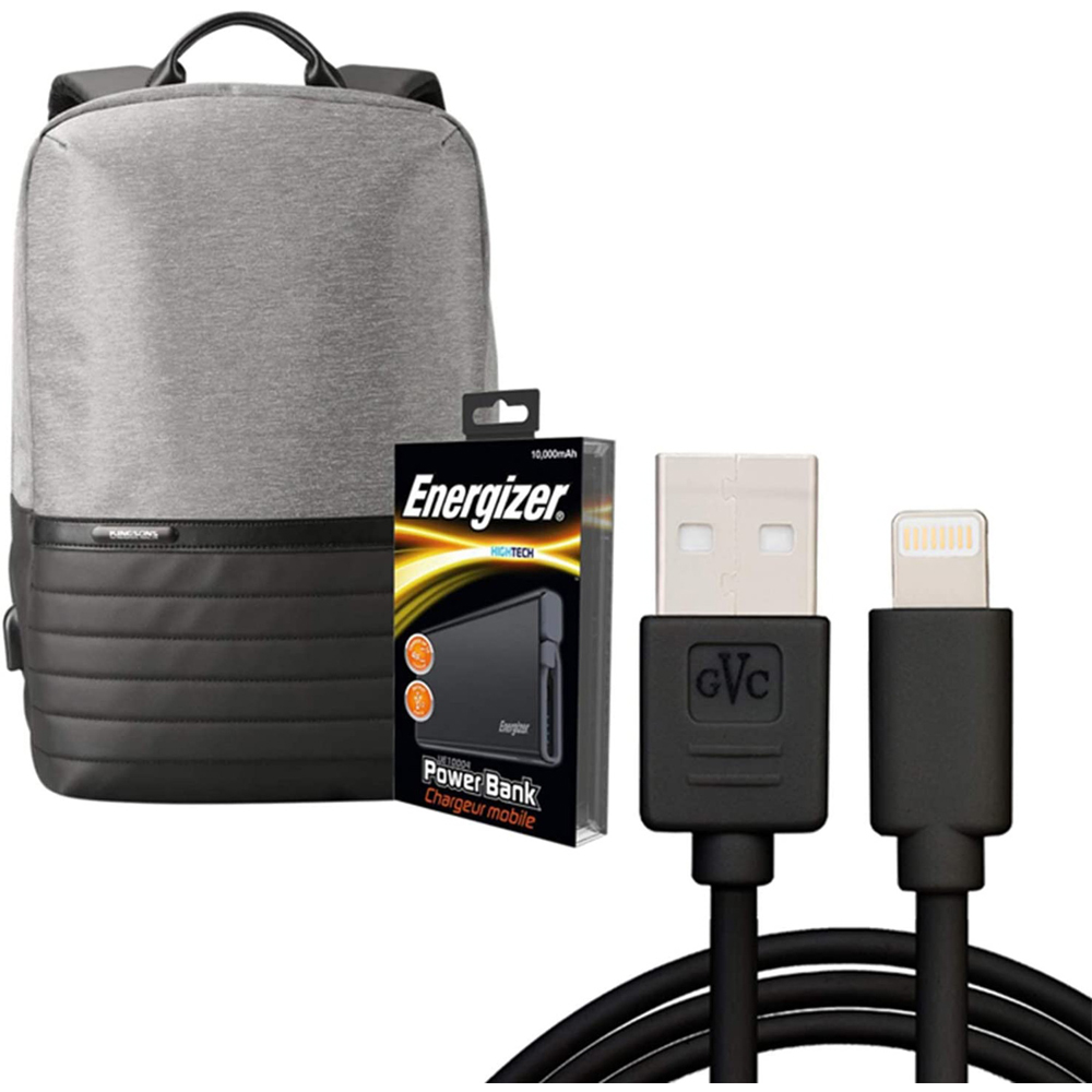 Energizer Grey Laptop Charging Bag with Power Bank Image 4