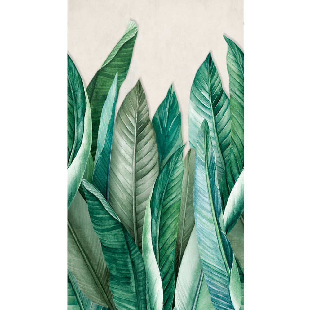 Grandeco Banana Leaf Green 3 Lane Wall Mural Image 3