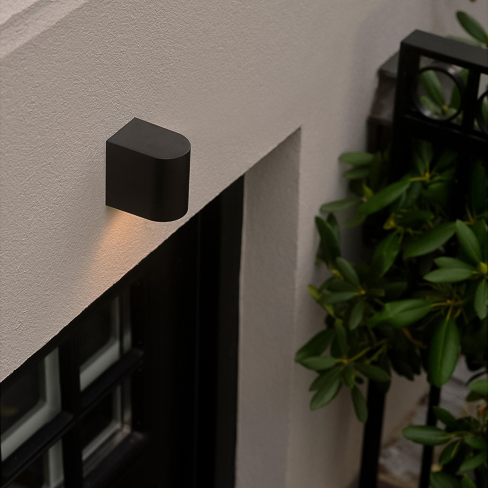 Nordlux Dion Black Downward Facing Wall Light Image 2