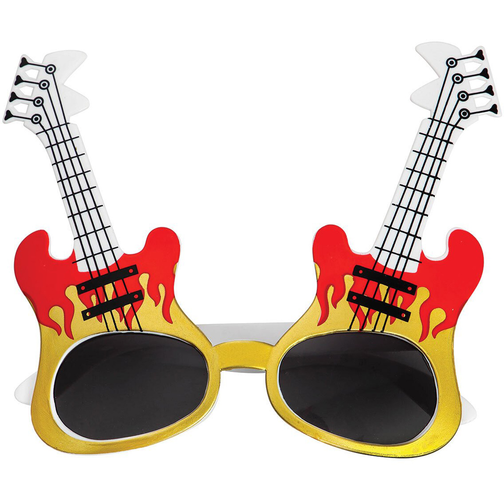 Guitar Party Novelty Glasses Image