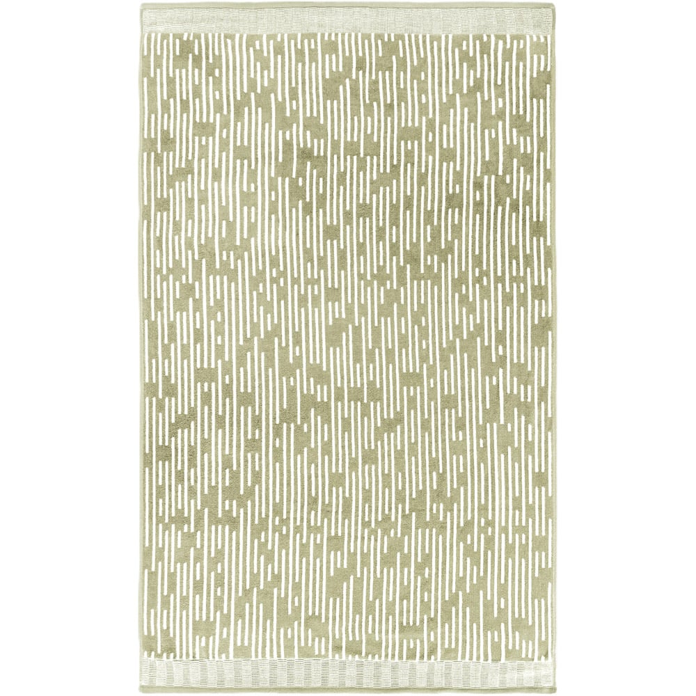 Allure Bath Fashions Pop Up Zero Twist Barcode Stripe Sage Green Bath Sheet Image 3
