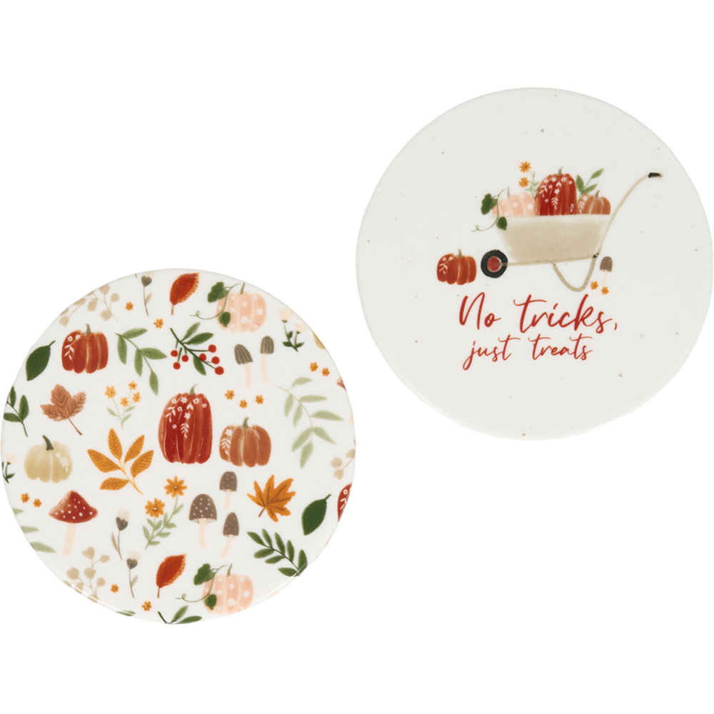 Autumn Print Ceramic Coaster Image 3