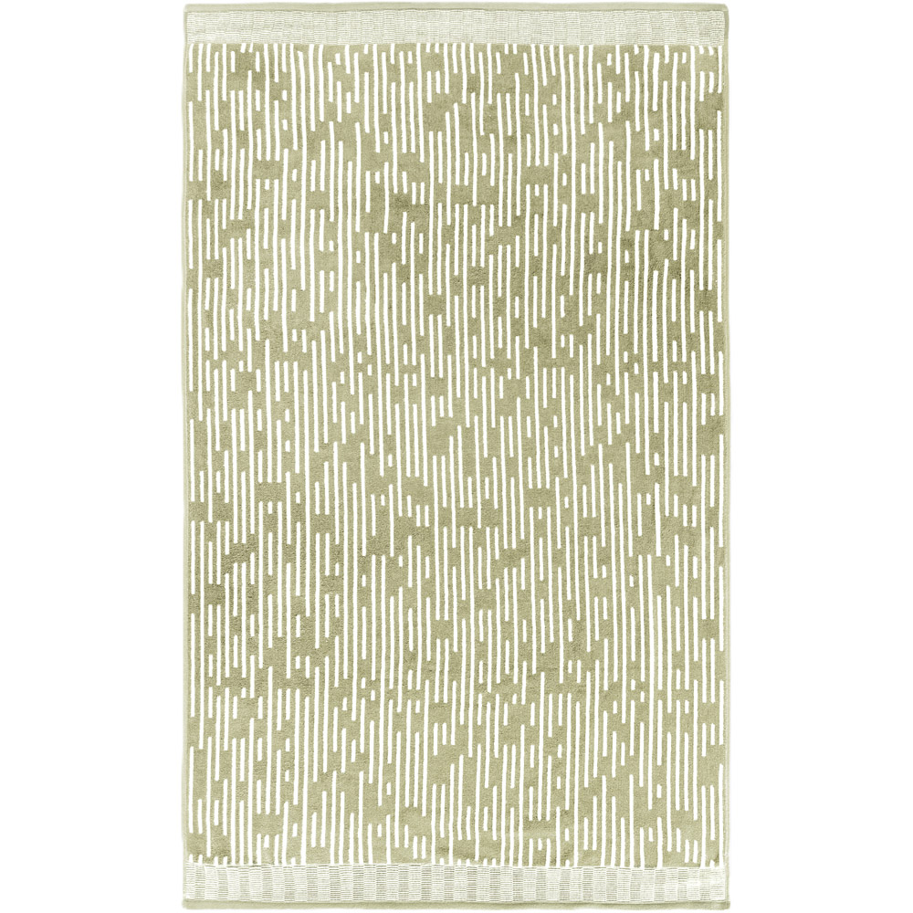 Allure Bath Fashions Pop Up Zero Twist Barcode Stripe Sage Green Bath Towel 2 Pack Image 3