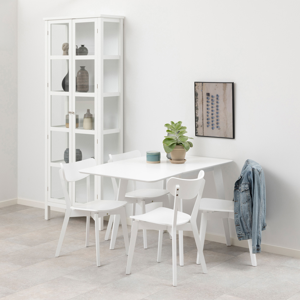 Florence Roxby Set of 2 White Dining Chairs Image 7