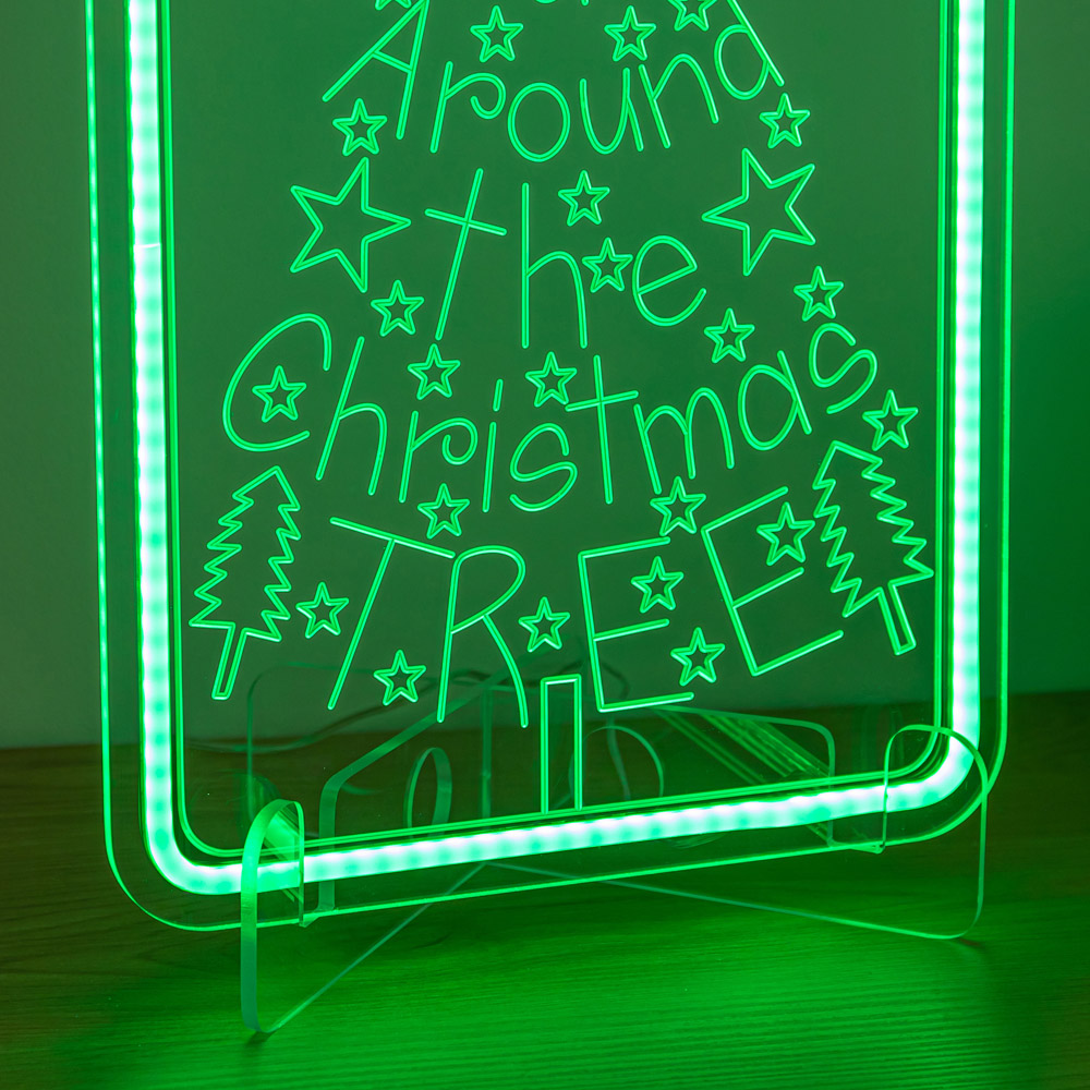 Samuel Alexander Green LED Neon Rockin' Around the Christmas Tree Christmas Decoration 40cm Image 8