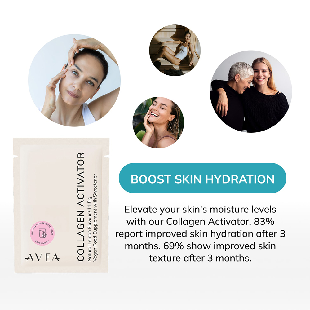 AVEA Raspberry and Mint Collagen Powder Sachets 30 Pack Image 6