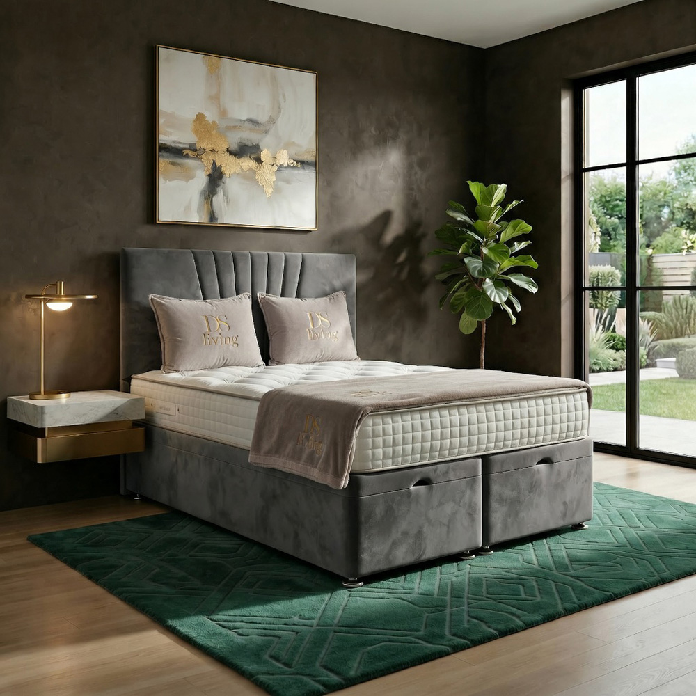 DS Living Vesper Single Grey Ottoman Bed Image 6