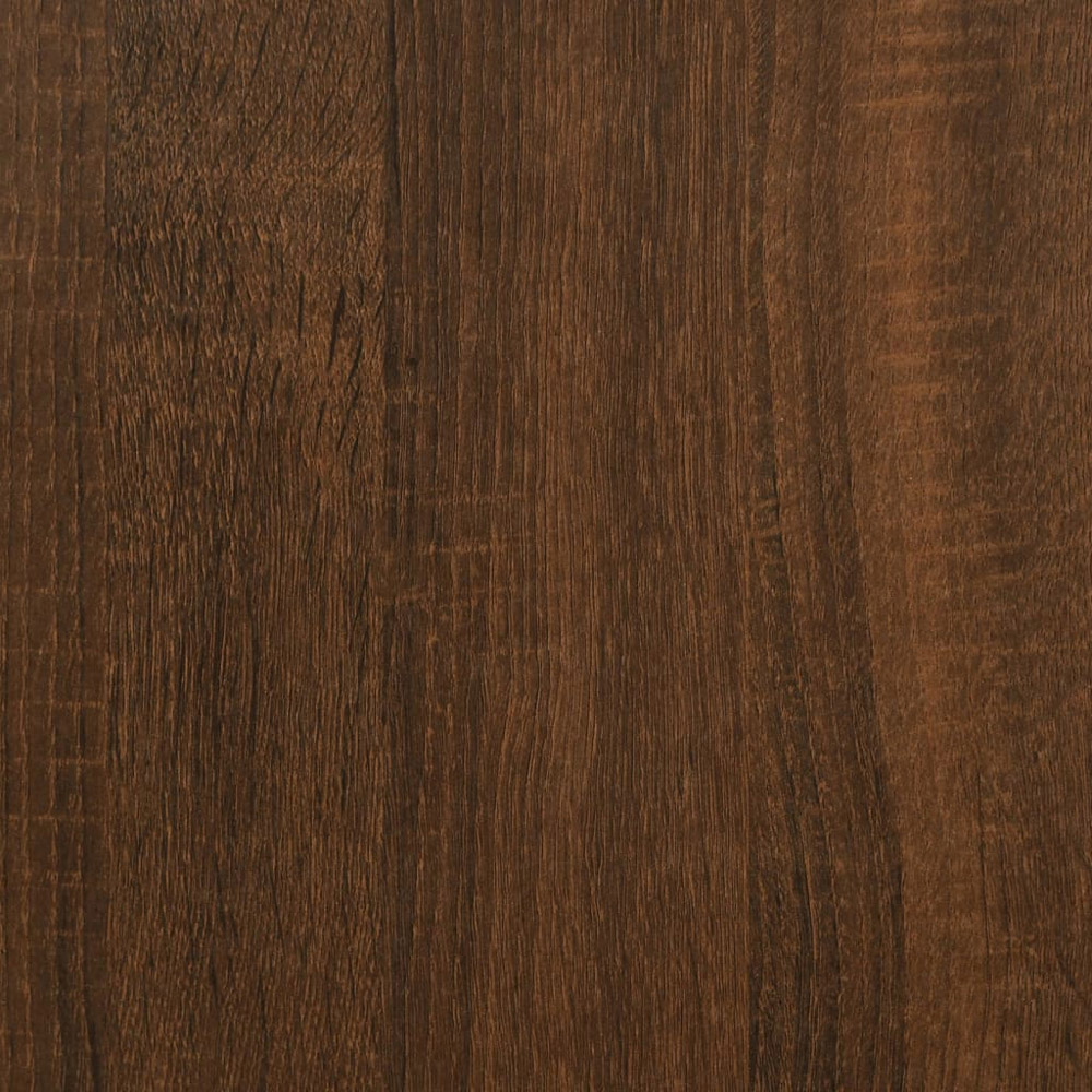 vidaXL 2 Door 2 Shelf Brown Oak Sideboard Image 8
