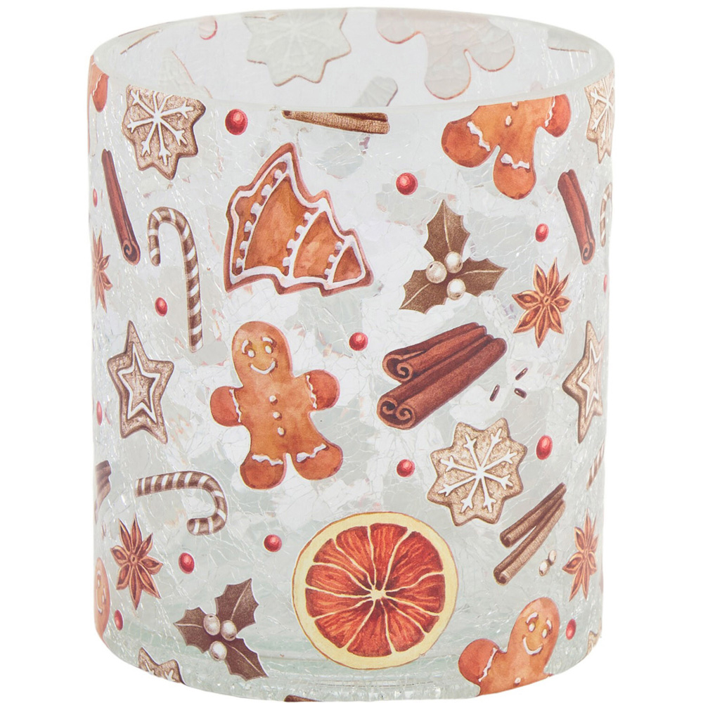 Gingerbread Crackle Candle Holder Image 2