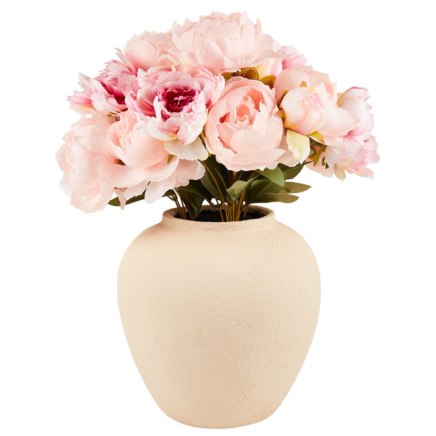 Peony Large Vase Arrangement - Soft Pink or Cream Image 1