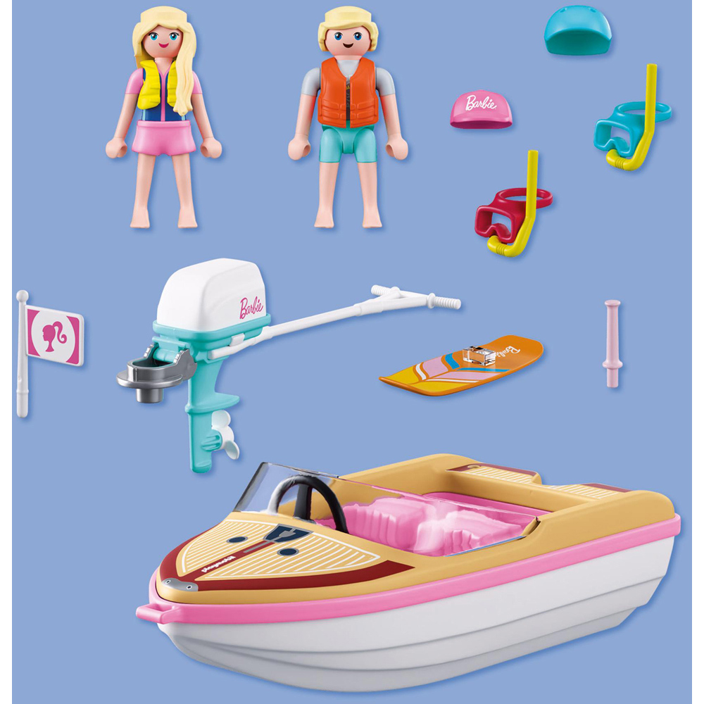 Playmobil Barbie Adventure Boat Play Set 21 Piece Image 5