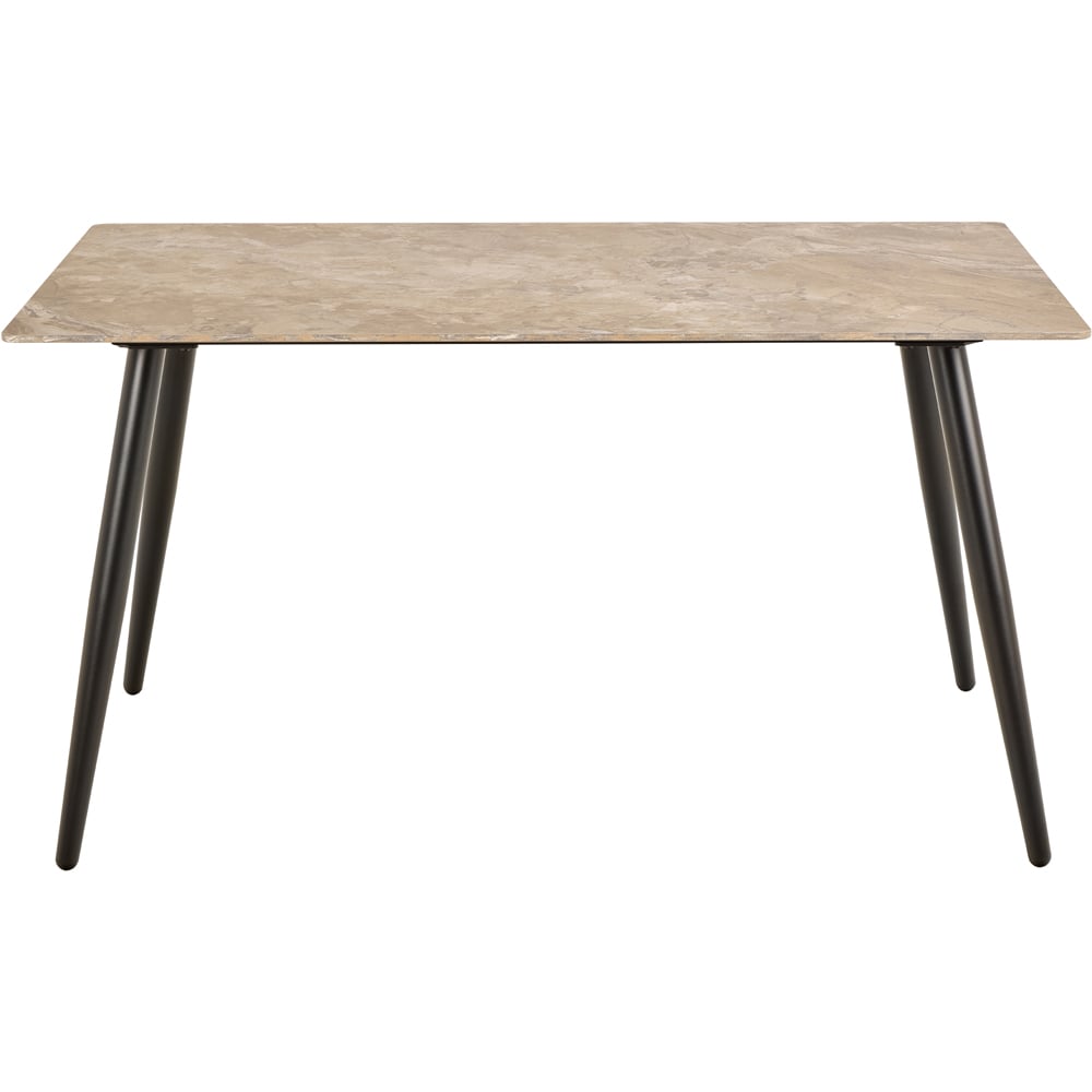 Florence Wicklow Brown and Black Ceramic Dining Table Image 3