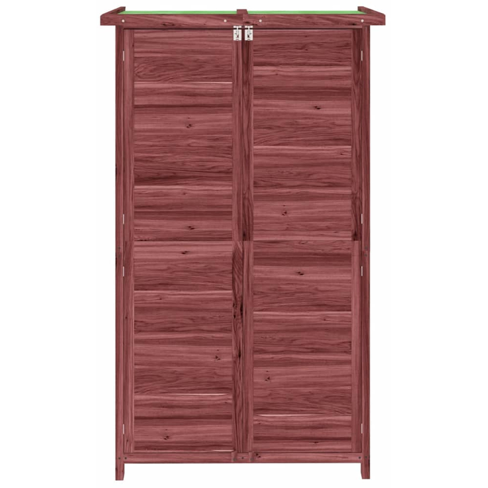 vidaXL 2.7 x 1.9ft Brown Wooden Pent Garden Tool Shed Image 4