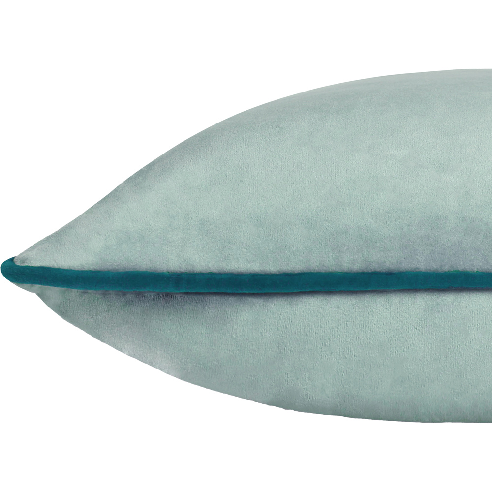 Furn Meridian Mineral and Teal Velvet Cushion 45 x 45cm Image 4