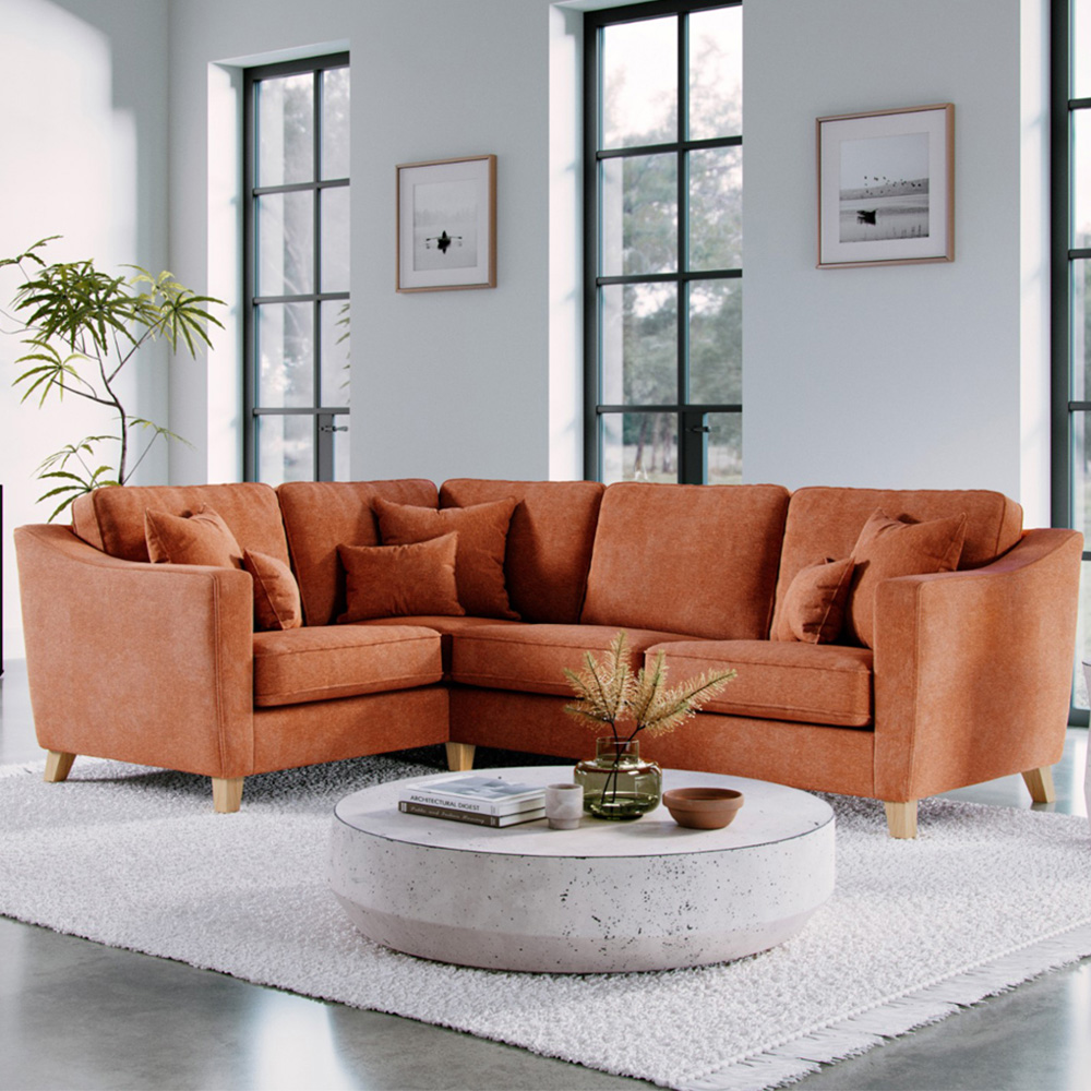 Marlon 3 Seater City Terracota Left Hand Corner Sofa Image 1