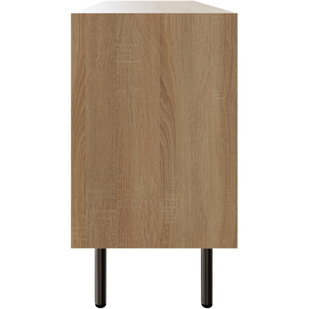 GFW Nervata 2 Door 3 Drawer Oak Sideboard Image 5