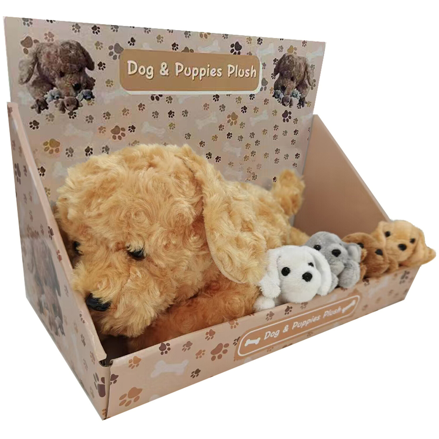 Dog and Puppies Plush - Multicolour Image 2