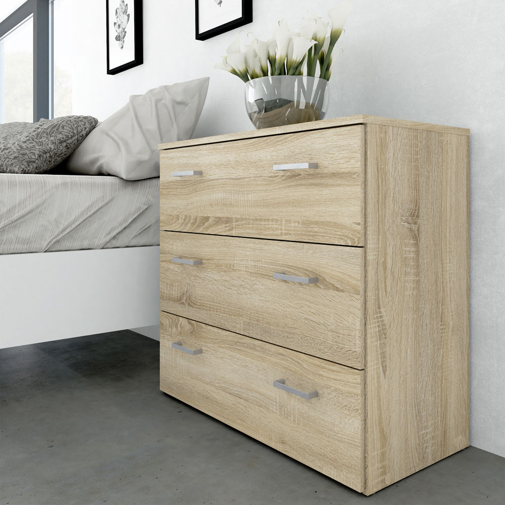 Florence Space Oak 3 Piece Bedroom Furniture Set Image 5