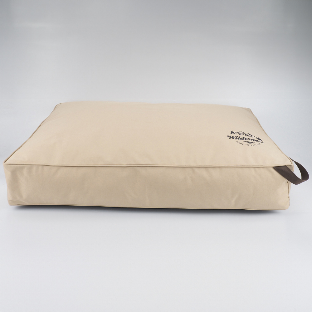 Snug & Cosy Wilderness Medium Camel Pet Lounger Bed Image 2