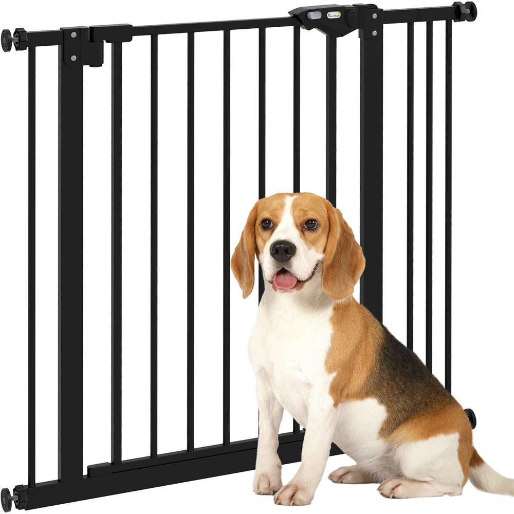PawHut Black 74-87cm Pet Safety Gate Image 3