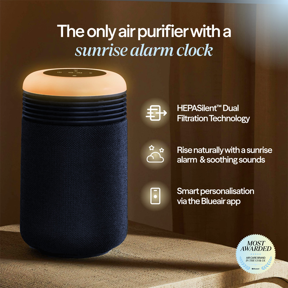 Blueair Mini Restful Sunrise Alarm Clock Air Purifier Image 2