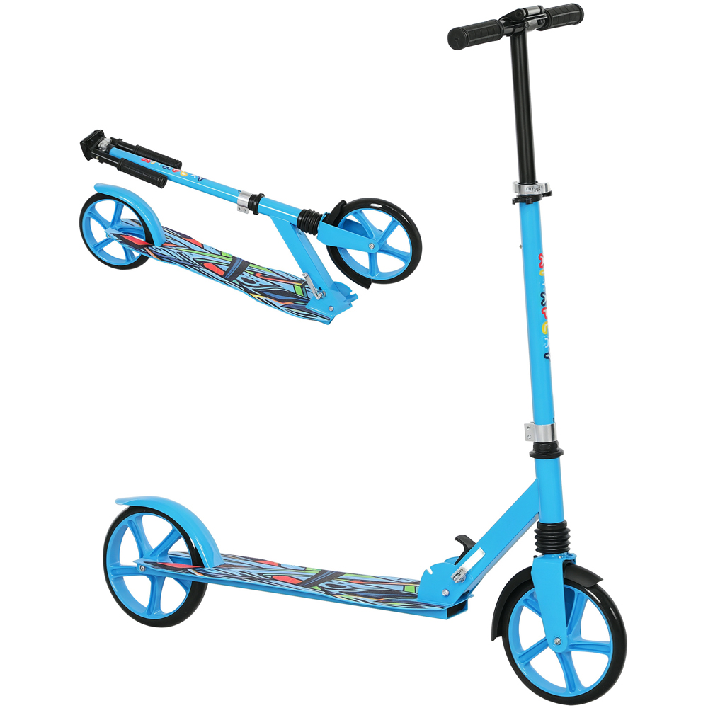 Tommy Toys AIYAPLAY Blue Adjustable Handlebar Foldable Kids Kick Scooter Image 3
