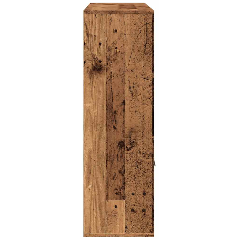 vidaXL 2 Door 7 Open Shelf Old Wood Storage Cabinet Image 7