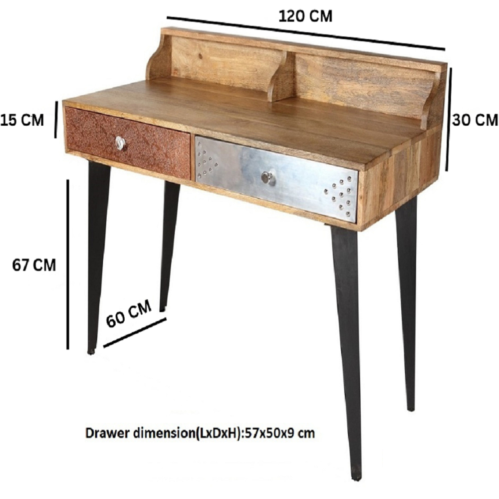 Brooklyn Monaco 2 Drawer Console Table Image 4