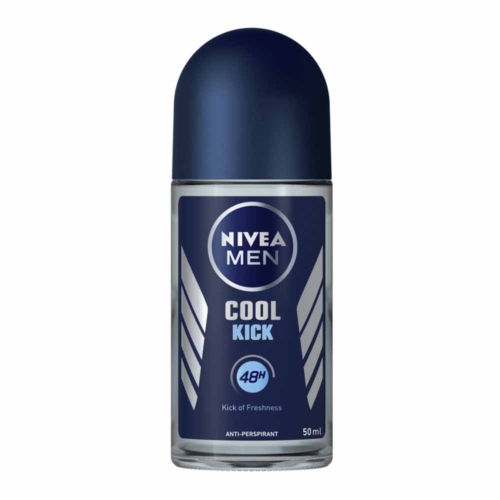 Nivea Men Cool Kick Anti-Perspirant Deodorant Roll-On Case of 6 x 50ml Image 2