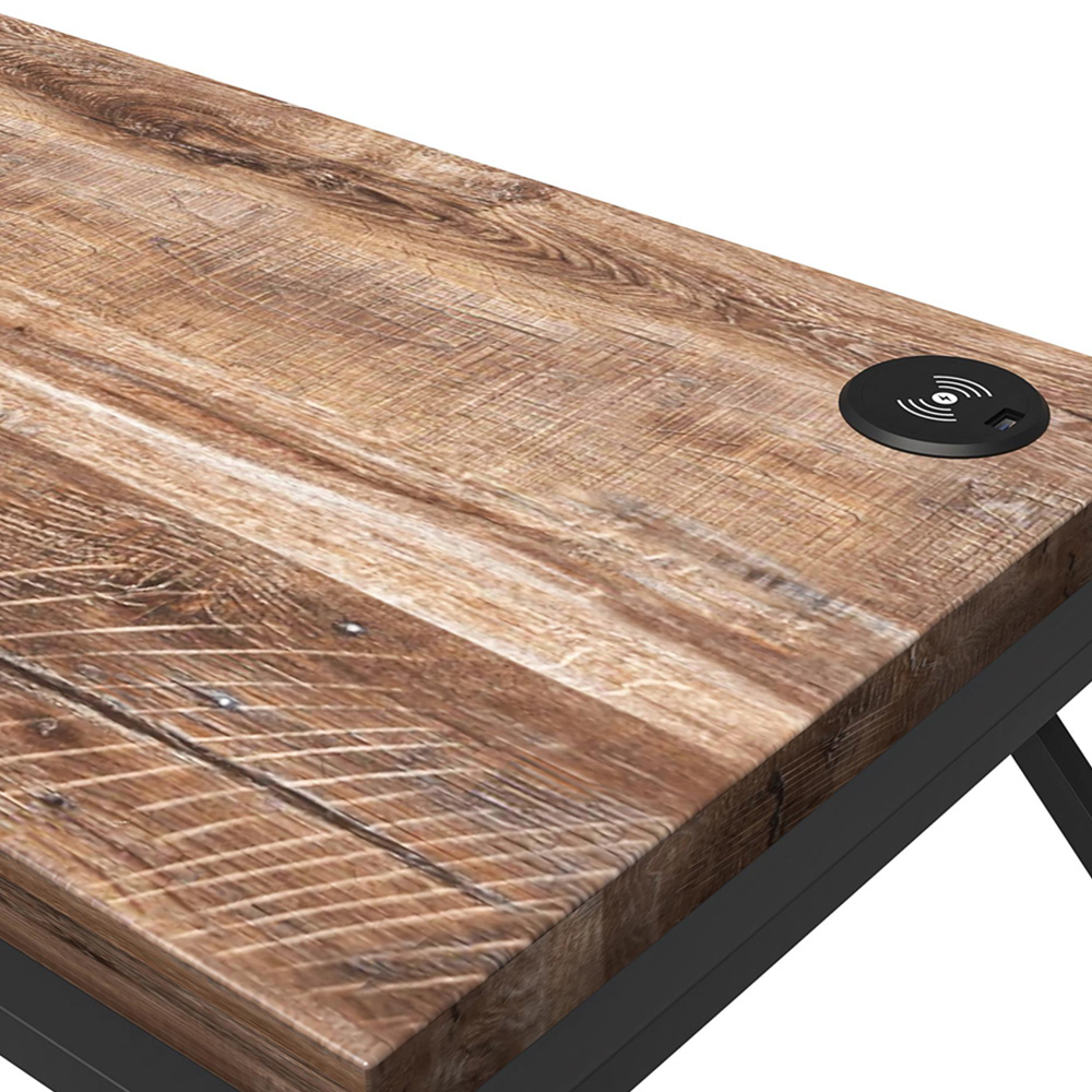 Dorel Quincy Writing Desk Weathered Oak Image 5